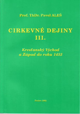 Cirkevné dejiny III.